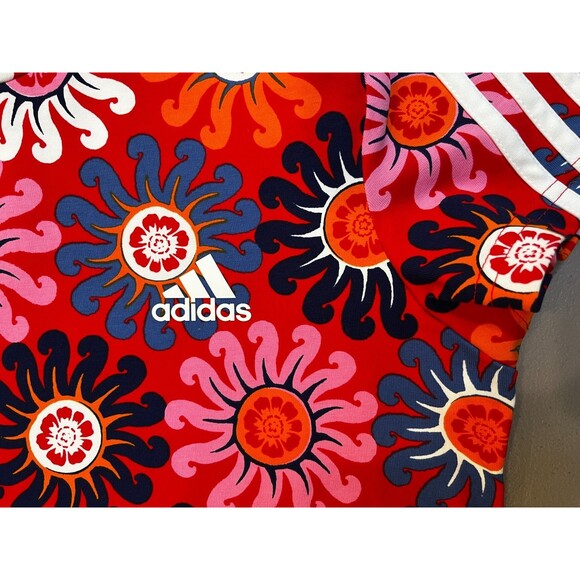 Adidas x Farm Rio Colab Size M NEW NWT Shirt Dress Vibrant Floral Athletic - Picture 9 of 12
